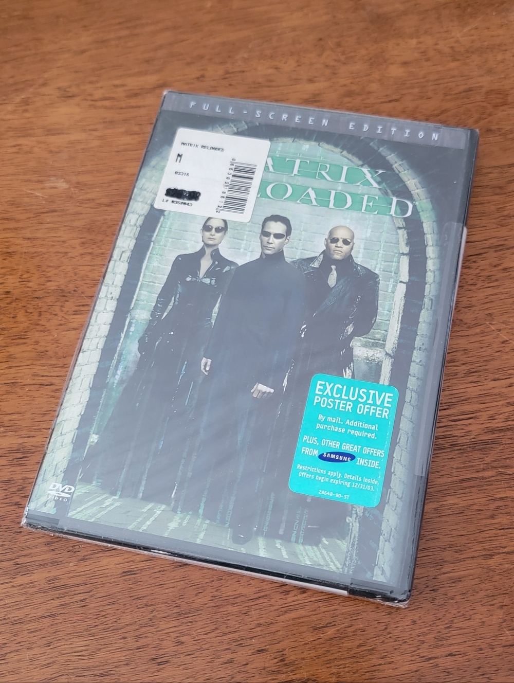 MATRIX RELOADED DVD, new!!